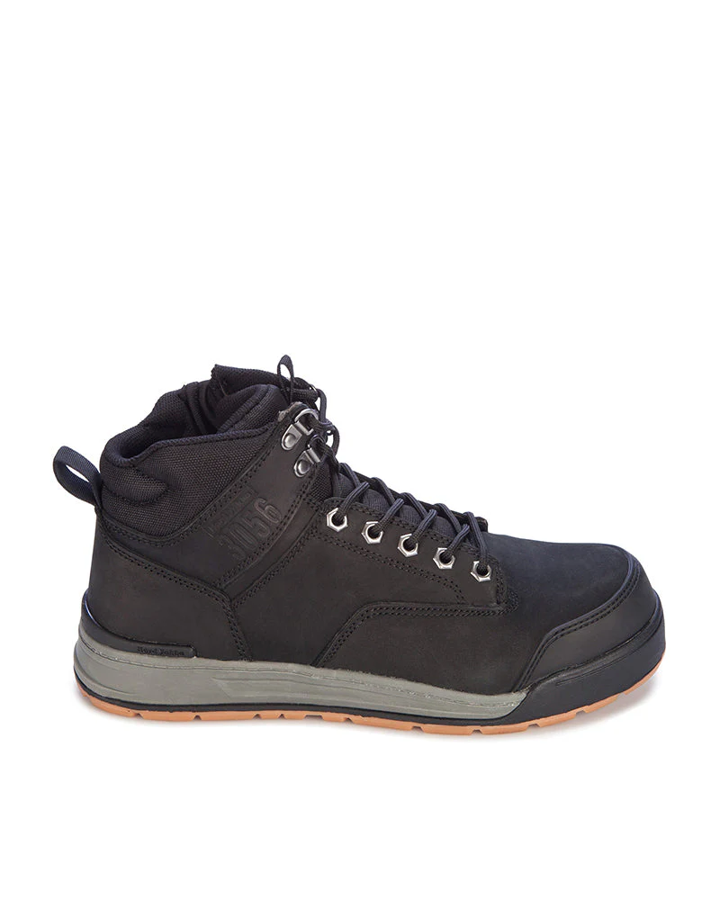 3056 Lace Zip Safety Boot - Black - Image 4