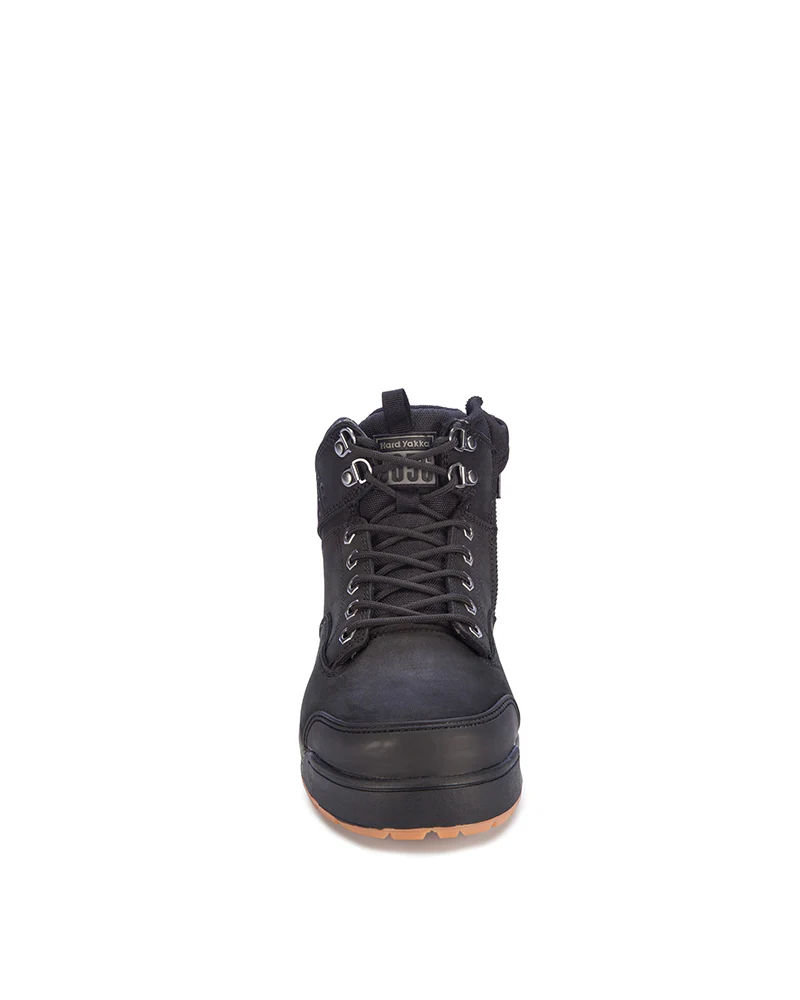 3056 Lace Zip Safety Boot - Black - Image 5