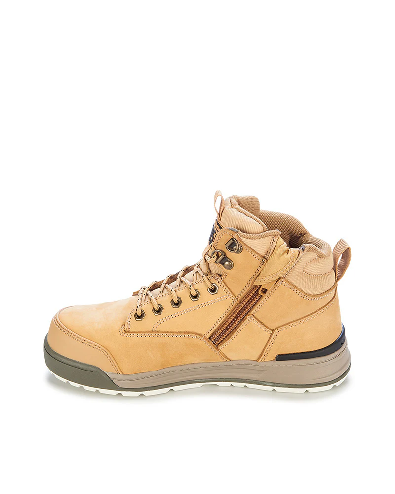 3056 Lace Zip Safety Boot - Wheat - Image 2