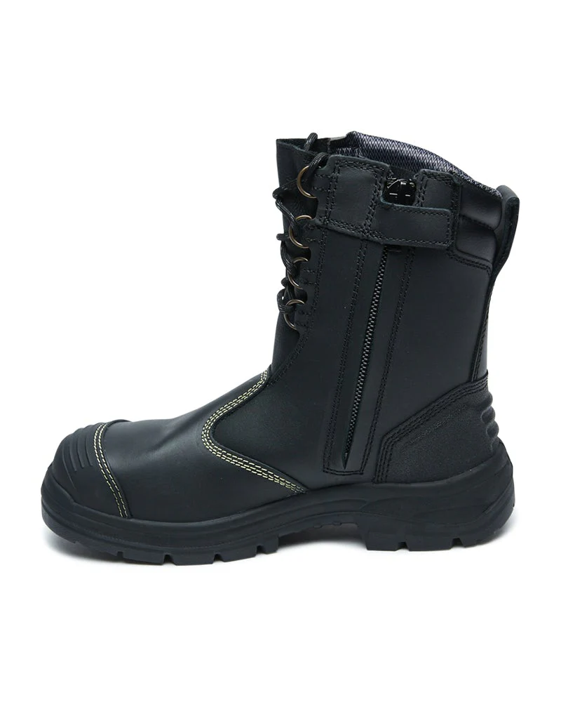 55380 High Leg Zip Sided Boot  - Black - Image 2