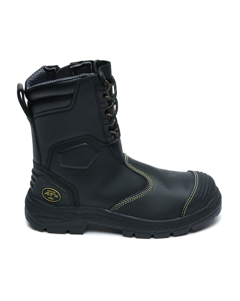 55380 High Leg Zip Sided Boot  - Black - Image 4