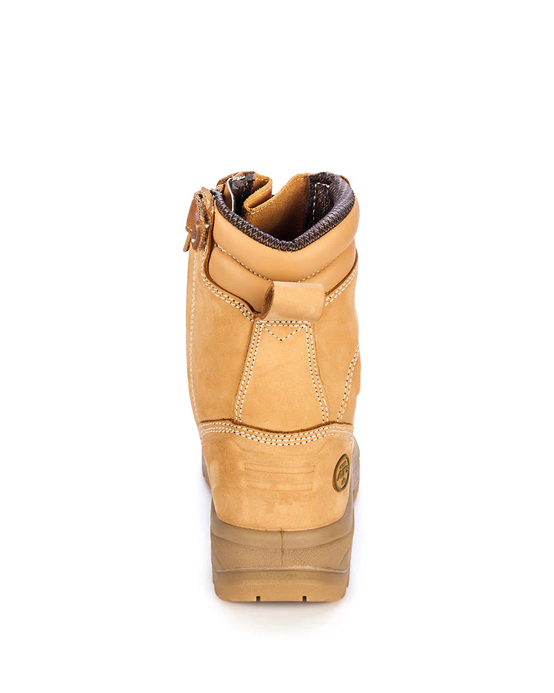 55385 High Leg Zip Sided Boot - Wheat - Image 3