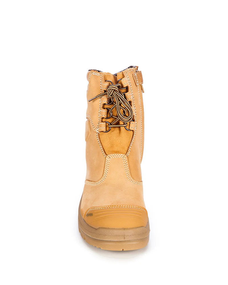 55385 High Leg Zip Sided Boot - Wheat - Image 5