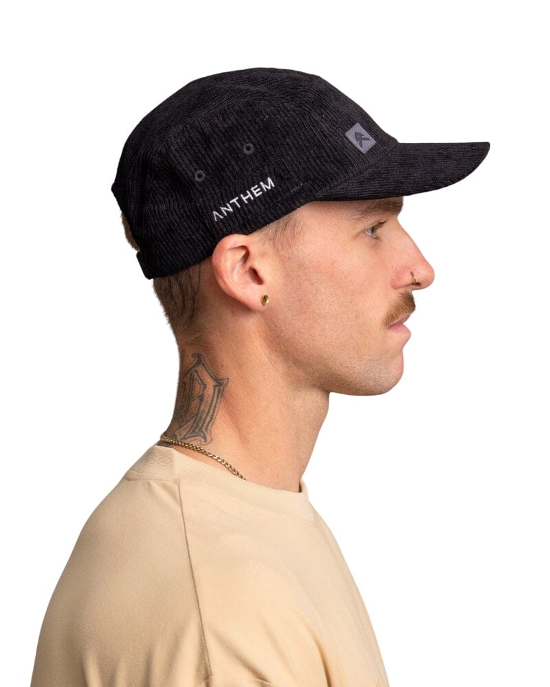 Cordory 5 Panel Hat - Black - Image 4