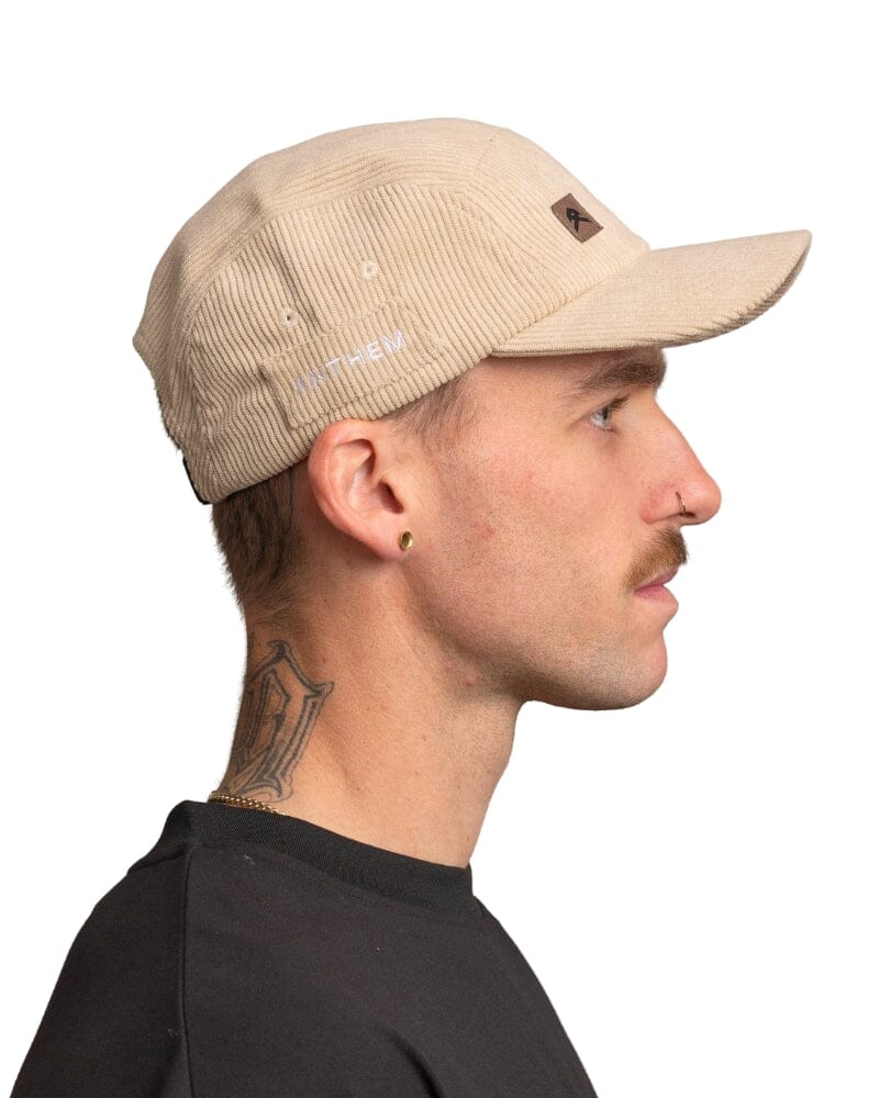 Cordory 5 Panel Hat - Khaki - Image 4