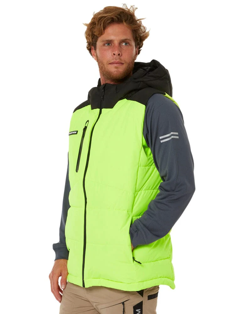 Hi Vis Puffer Vest - Yellow - Image 3