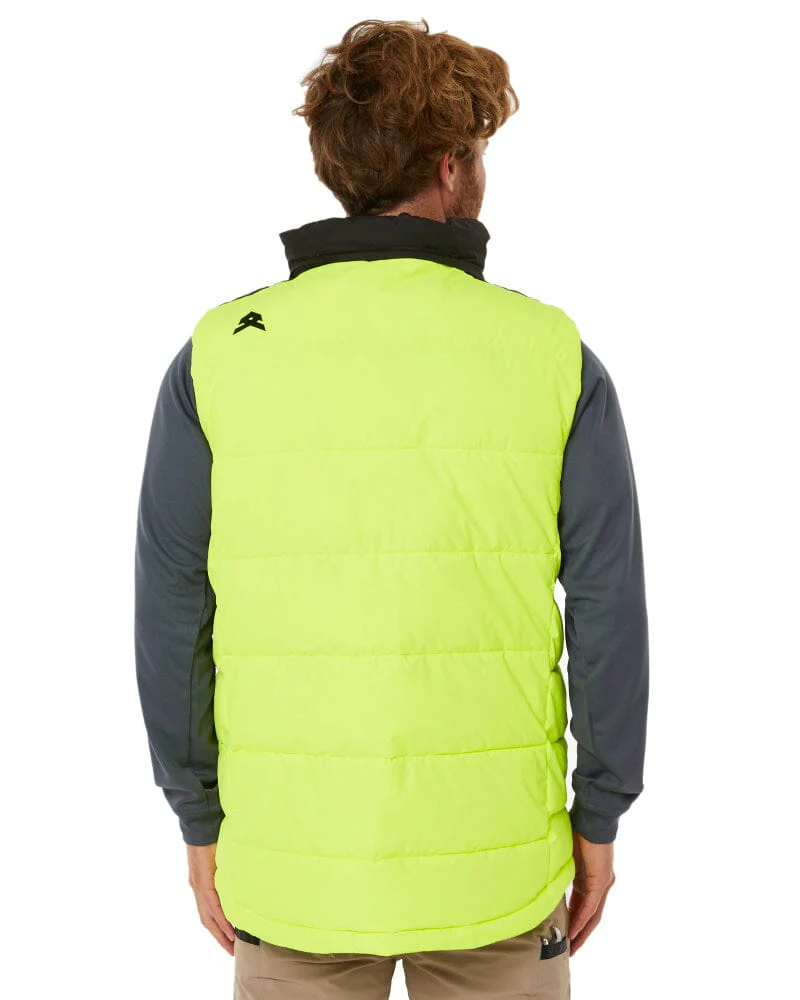 Hi Vis Puffer Vest - Yellow - Image 9