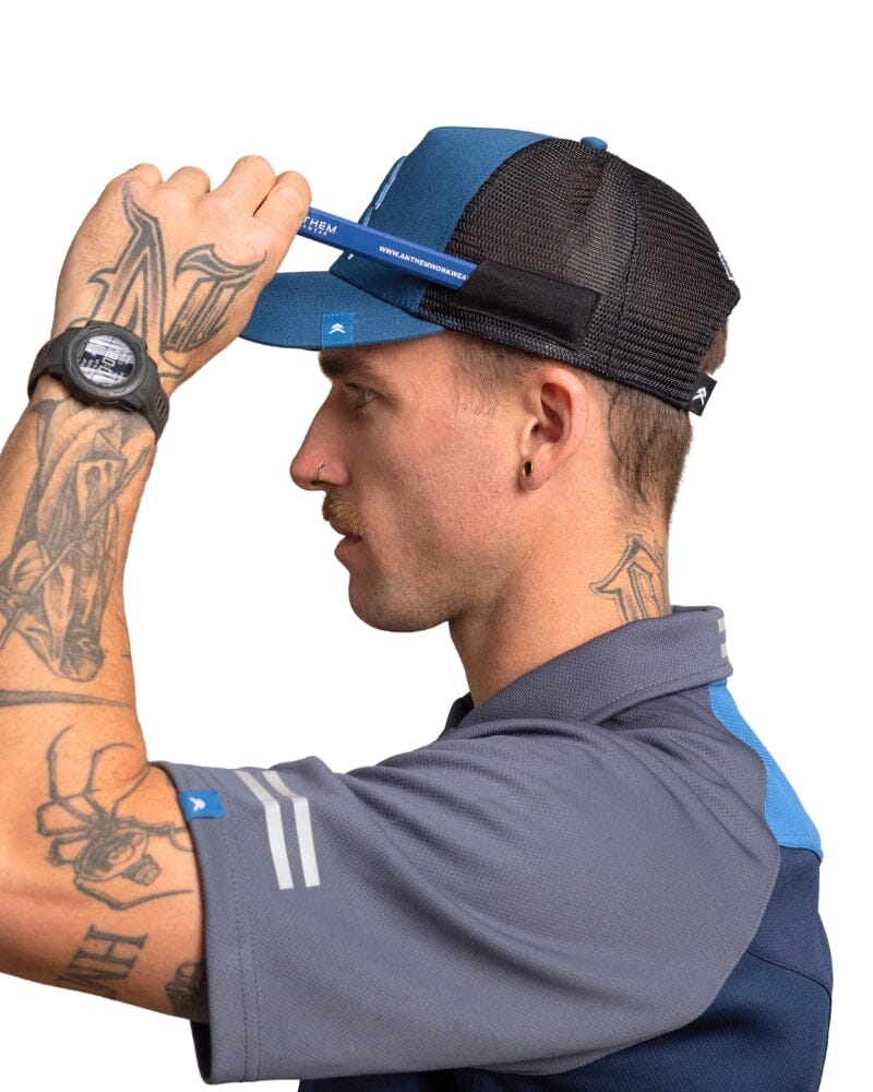 Icon Trucker Hat - Anthem Blue - Image 2