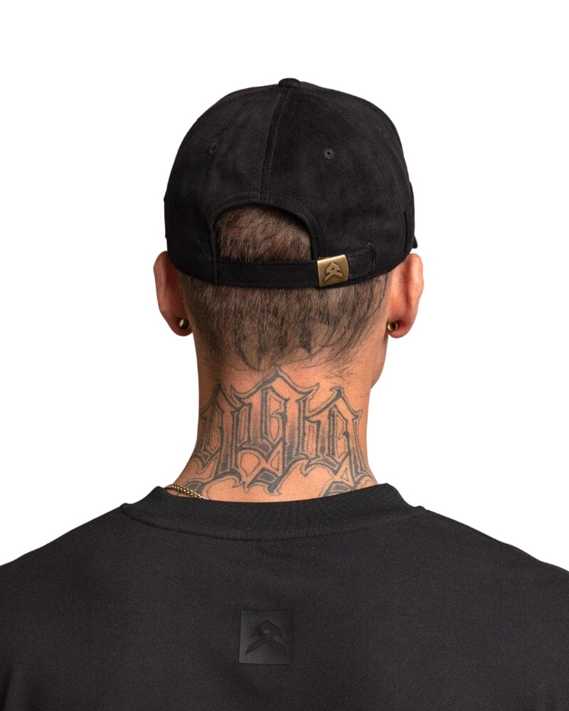 Suede Baseball Hat - Black - Image 3