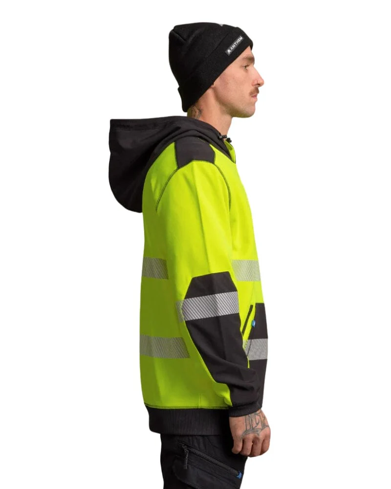 Taped Tech Hoodie 2.0 - Hi Vis Yellow - Image 4