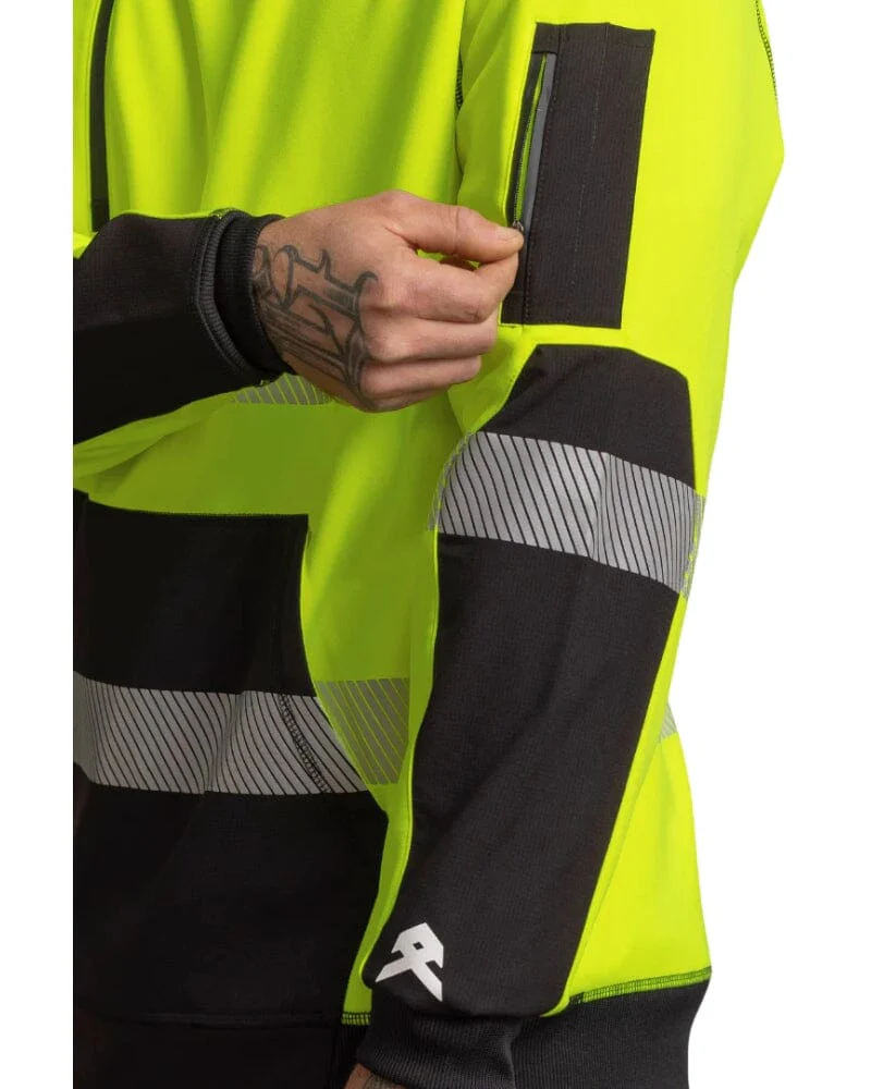 Taped Tech Hoodie 2.0 - Hi Vis Yellow - Image 5