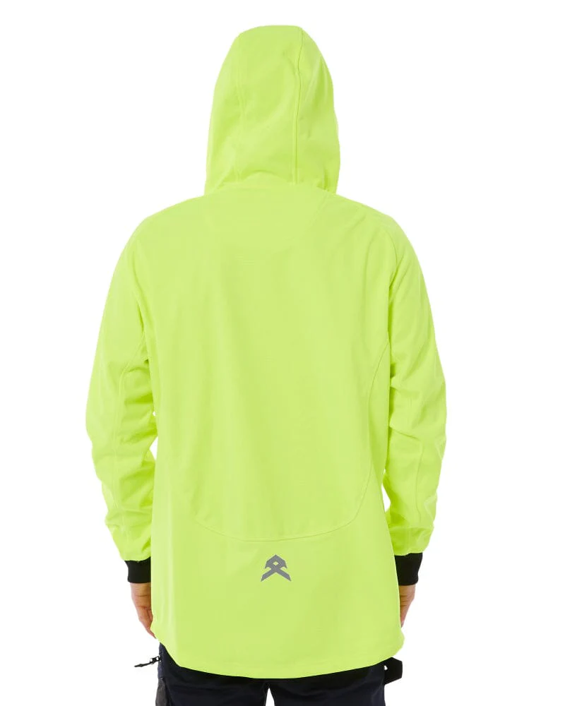 Tech Stretch Soft Shell Jacket - Hi Vis Yellow - Image 5