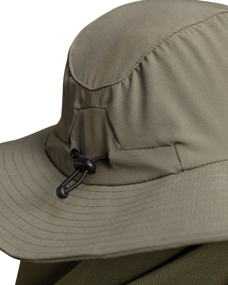 Wide Brim Hat With Legionnaires Flap - Green - Image 4