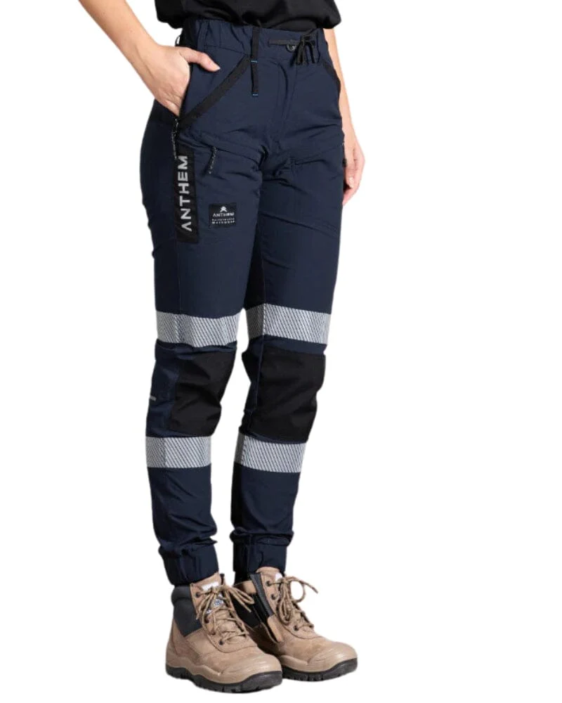 Womens Taped Triumph Pant - Navy - Image 2