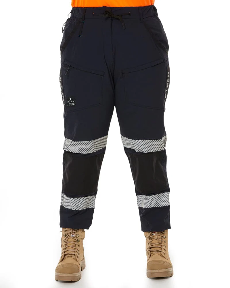 Womens Taped Triumph Pant - Navy - Image 4
