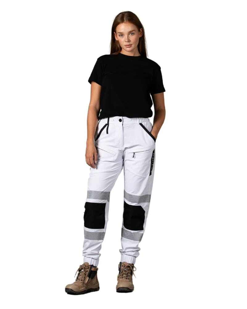 Womens Taped Triumph Pant - White - Image 2