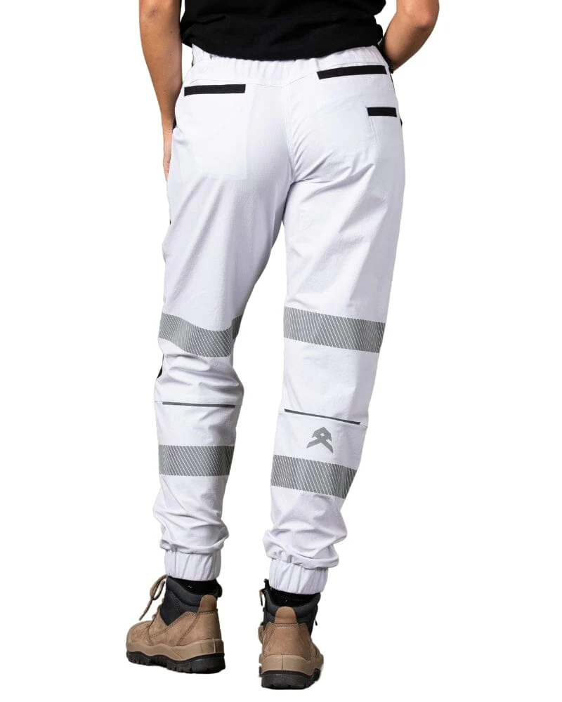Womens Taped Triumph Pant - White - Image 4