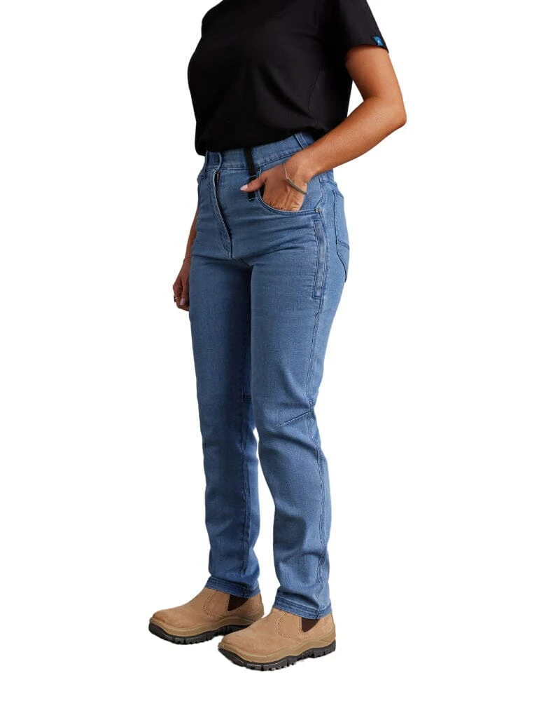 Womens Tech Stretch Denim - Blue Wash - Image 2