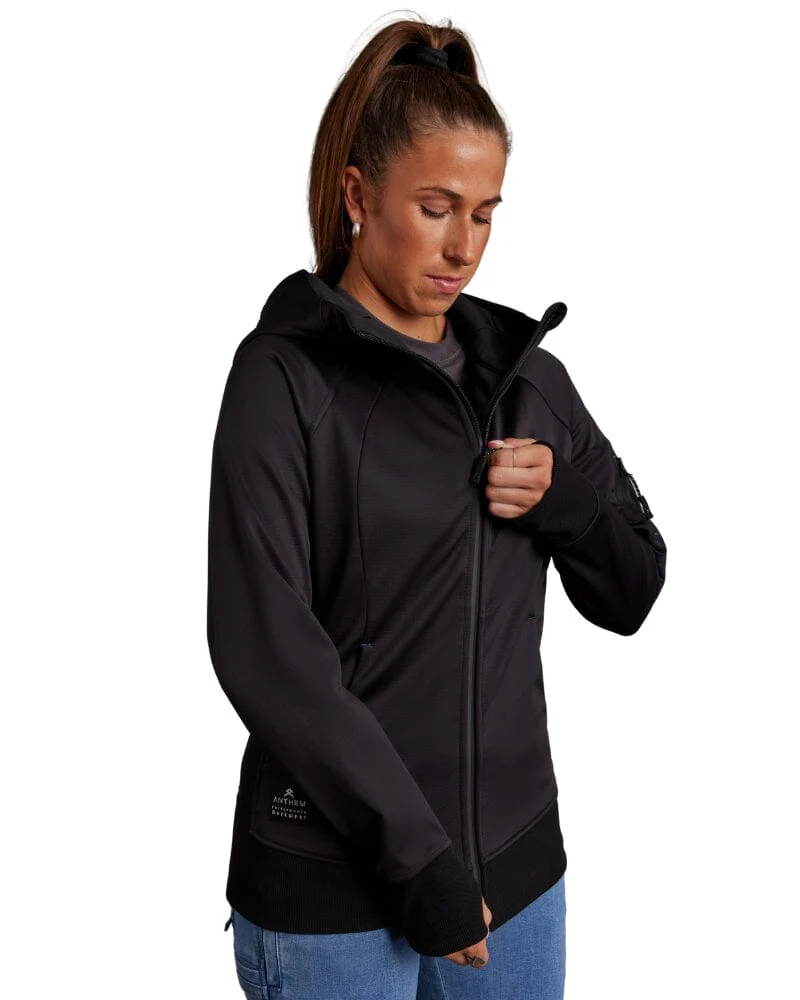Womens Tech Stretch Soft Shell Jacket - Black - Image 5