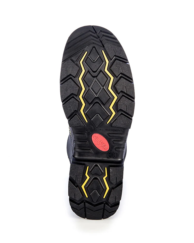 AT 55345Z Zip Side Lace Up Boot - Black - Image 6