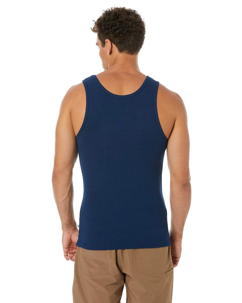 Bamboo Singlet - Navy - Image 4