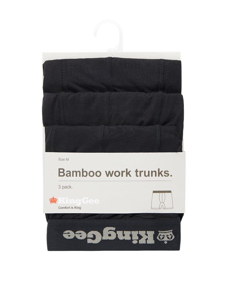 Bamboo Work Trunk 3 Pack - Black - Image 2
