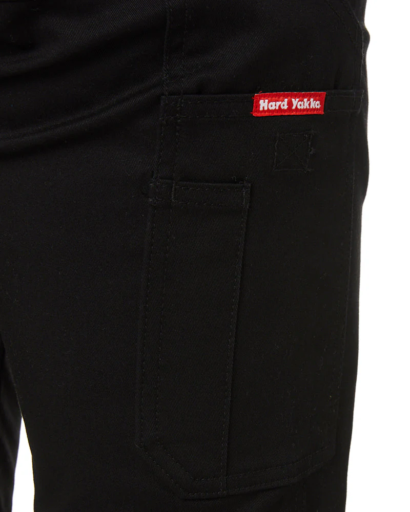 Basic Stretch Cargo Pant - Black - Image 6