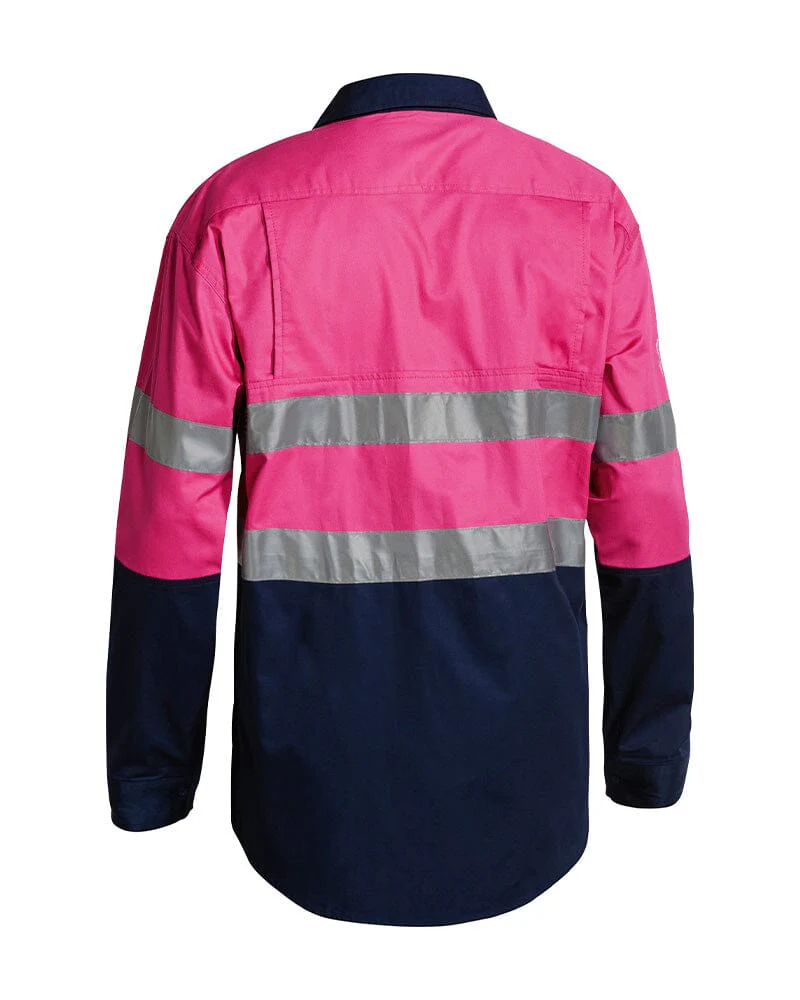 3M Taped Cool Lightweight Shirt LS - Pink/Navy - Image 2