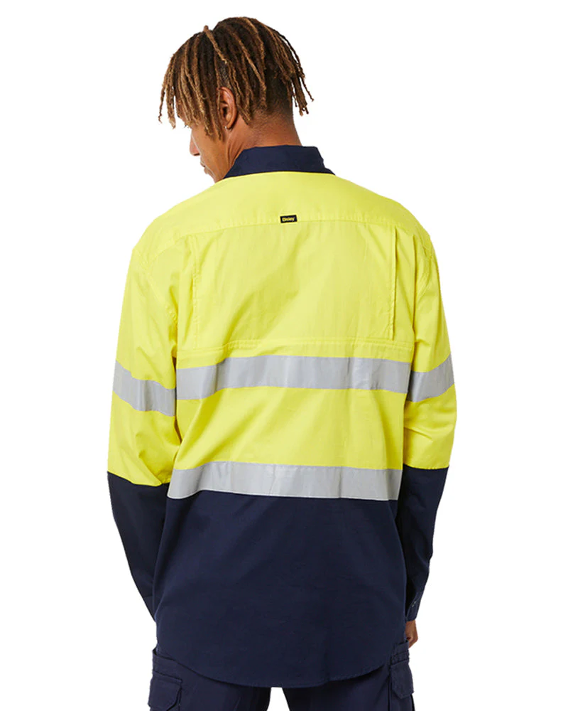 3M Taped Cool Lightweight Shirt LS - Yellow/Navy - Image 4