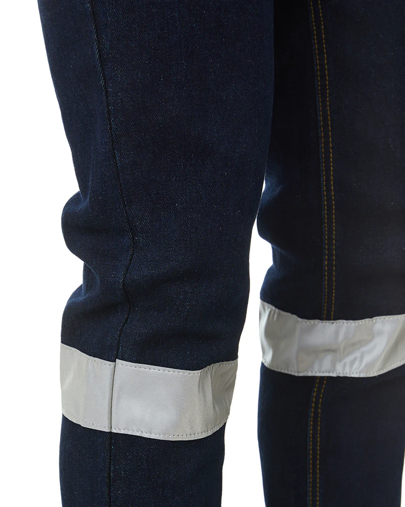 3M Taped Rough Rider Stretch Denim Jeans - Navy - Image 6