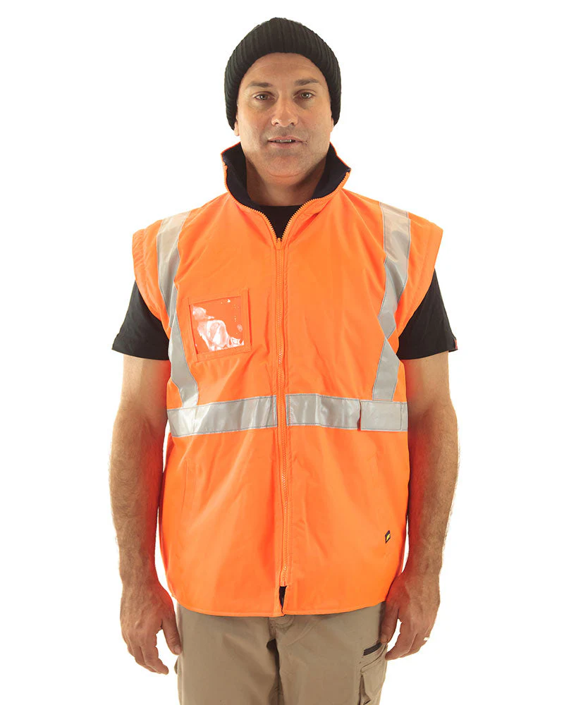 5 in 1 Rain Jacket - Orange/Navy - Image 6