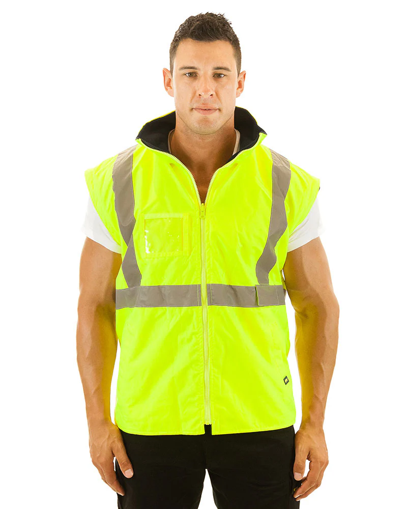 5 in 1 Rain Jacket - Yellow/Navy - Image 6