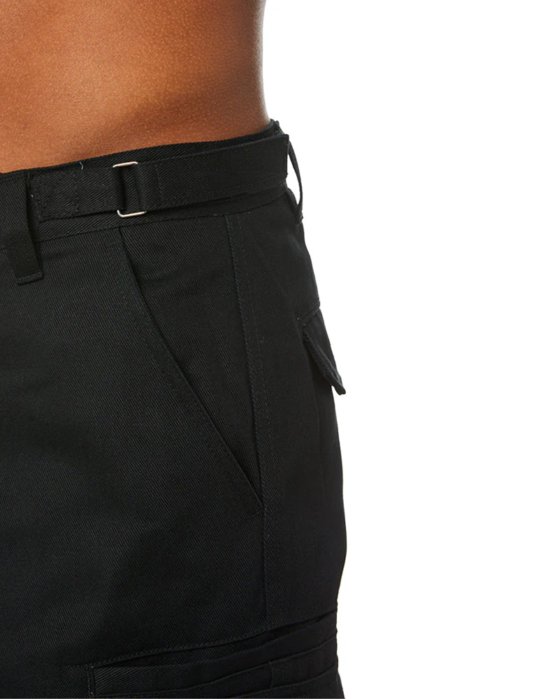 8 Pocket Cargo Pants - Black - Image 8