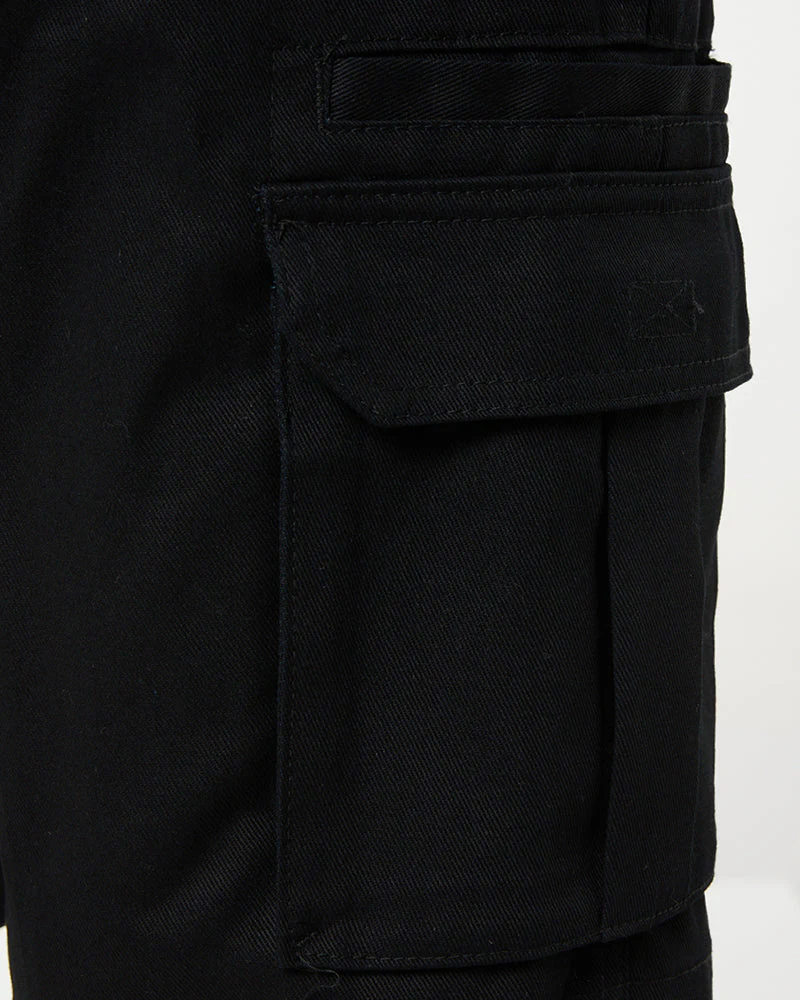 8 Pocket Cargo Short - Black - Image 6
