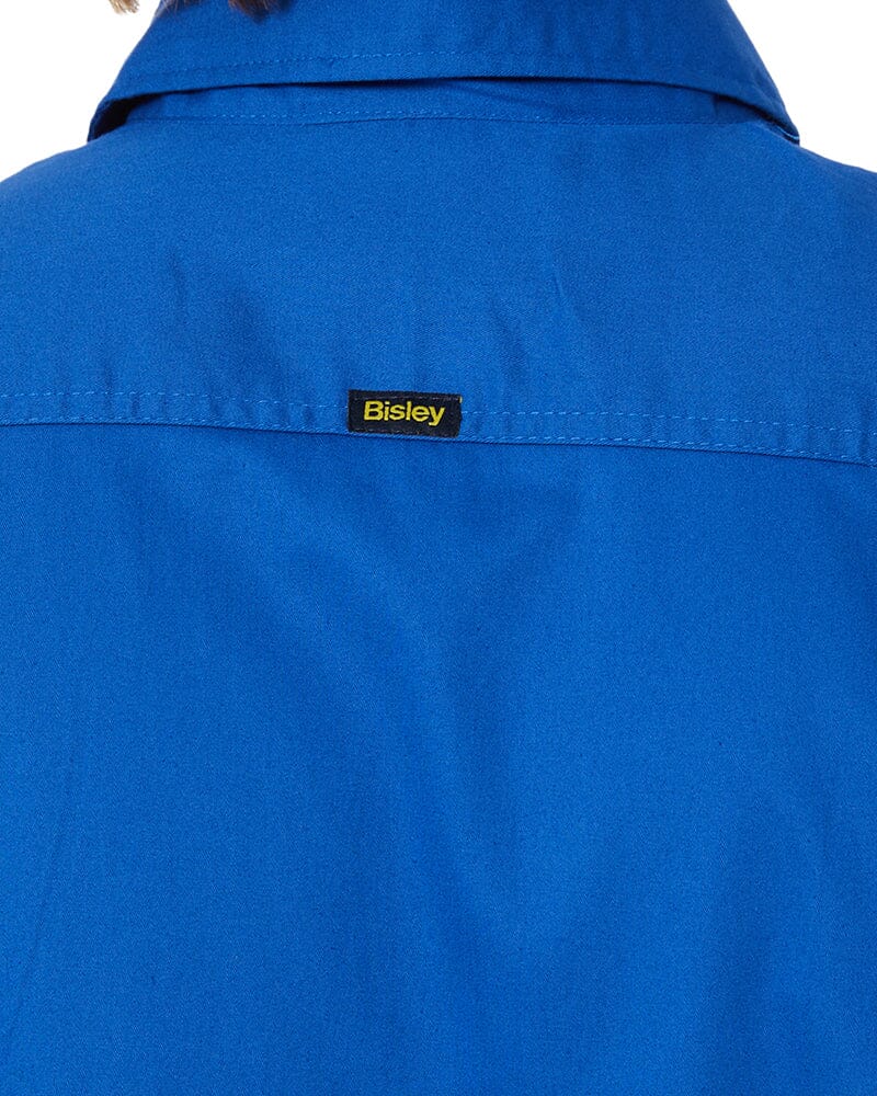 Closed Front Mens Lightweight LS Drill Shirt - Royal - Image 6