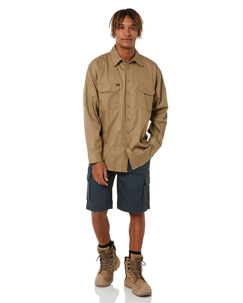 Cool Lightweight Drill Shirt LS - Khaki - Image 2
