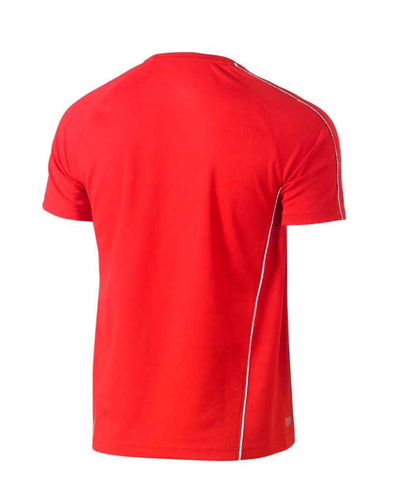Cool Mesh Tee With Reflective Piping - Red - Image 2