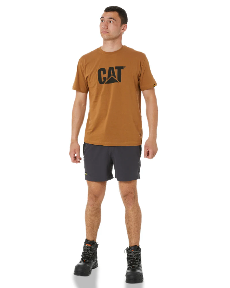 Flex and Move 4-Way Stretch Elastic Waist Short - Charcoal - Image 2