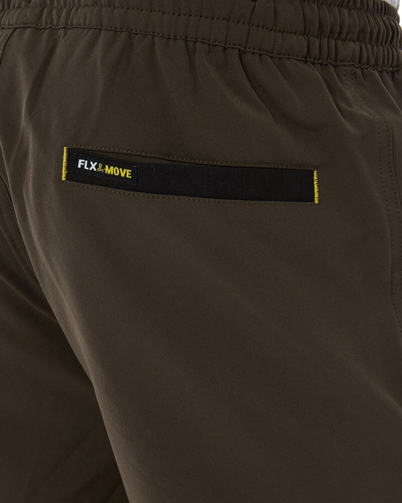 Flex and Move 4-Way Stretch Elastic Waist Short - Green - Image 6