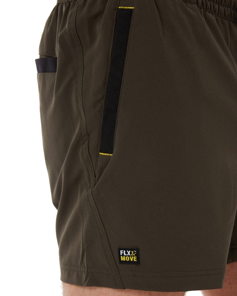 Flex and Move 4-Way Stretch Elastic Waist Short - Green - Image 7