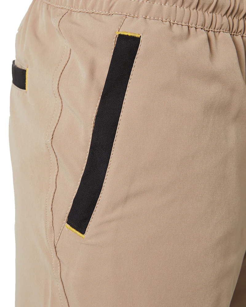 Flex and Move 4-Way Stretch Elastic Waist Short - Stone - Image 6