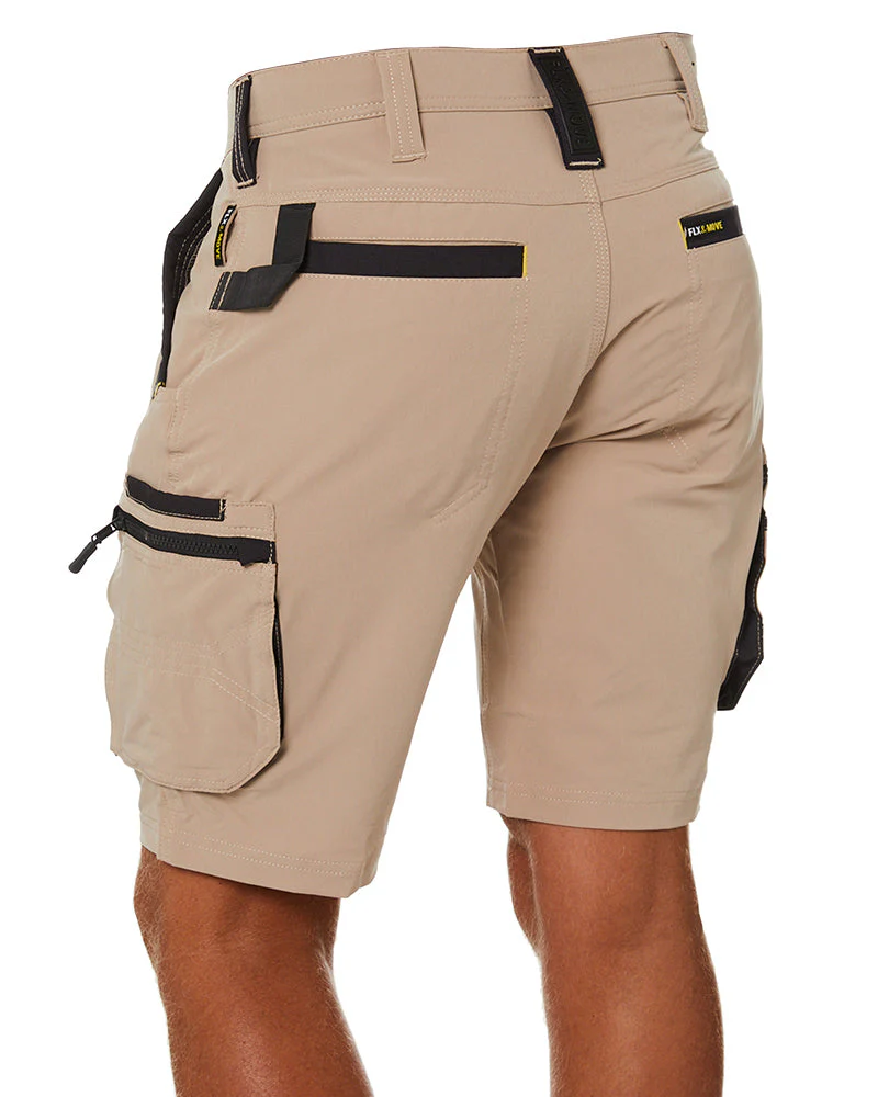 Flex and Move 4-Way Stretch Zip Cargo Short - Stone - Image 4