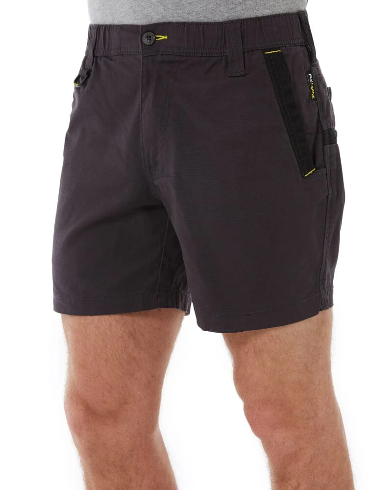 Flex and Move Elastic Waist Stretch Short Shorts - Charcoal - Image 3