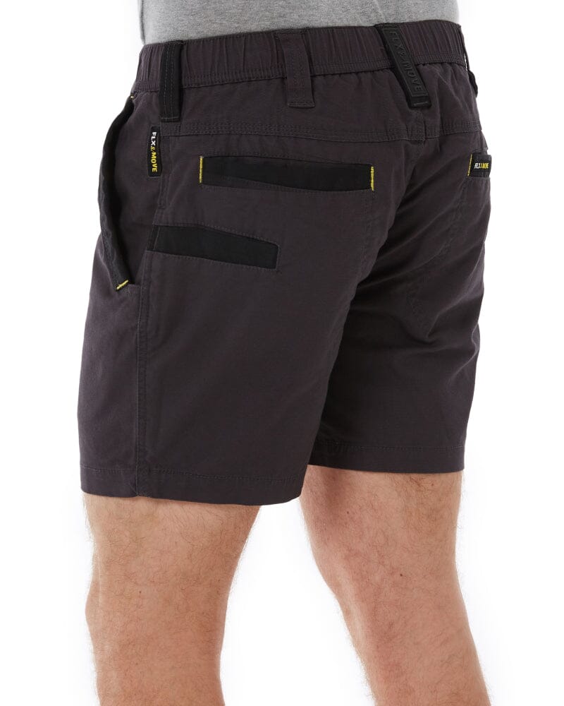 Flex and Move Elastic Waist Stretch Short Shorts - Charcoal - Image 4