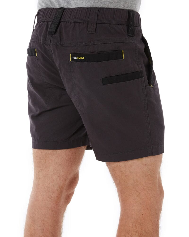 Flex and Move Elastic Waist Stretch Short Shorts - Charcoal - Image 5