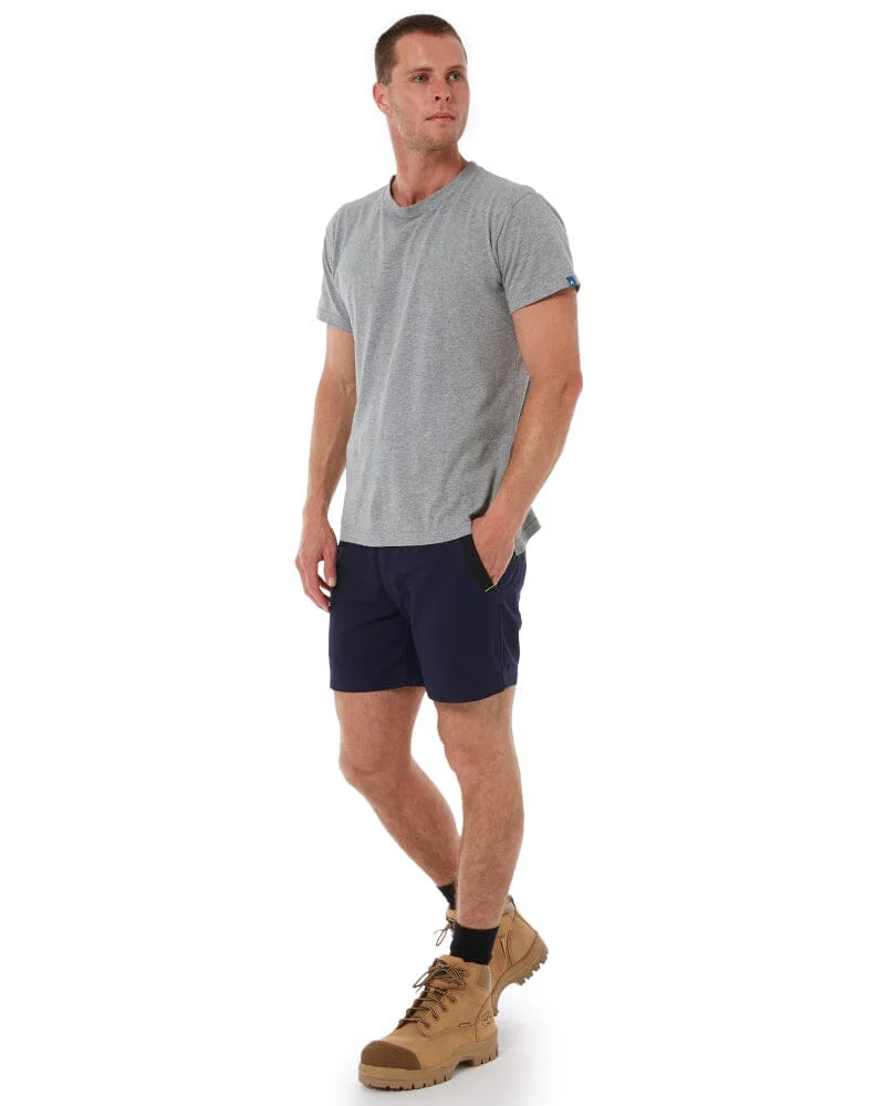 Flex and Move Elastic Waist Stretch Short Shorts - Navy - Image 2