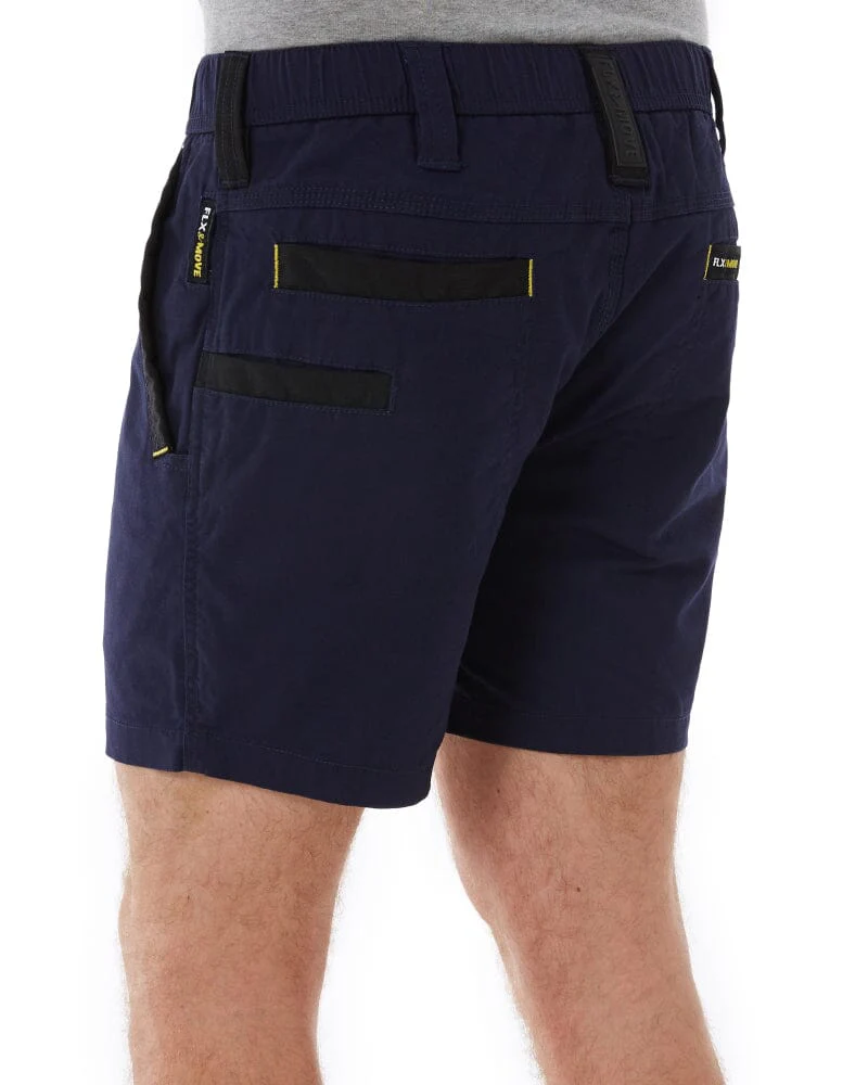 Flex and Move Elastic Waist Stretch Short Shorts - Navy - Image 4