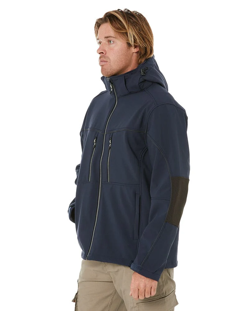 Flex and Move Hooded Soft Shell Jacket - Navy - Image 3