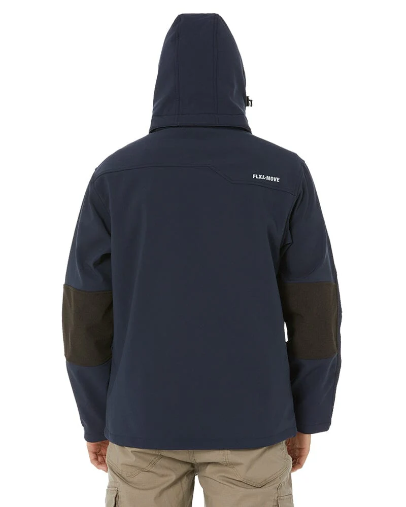 Flex and Move Hooded Soft Shell Jacket - Navy - Image 4