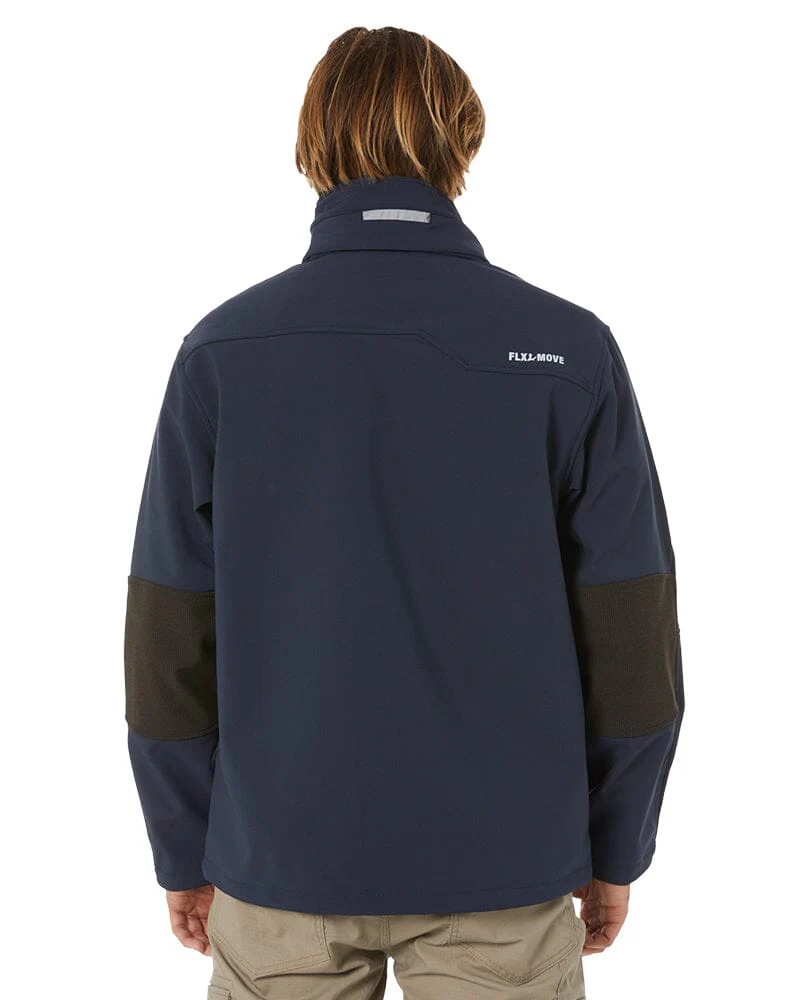 Flex and Move Hooded Soft Shell Jacket - Navy - Image 6